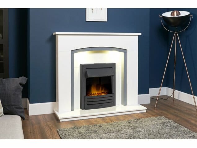 Adam Eclipse Black Electric Fire Insert