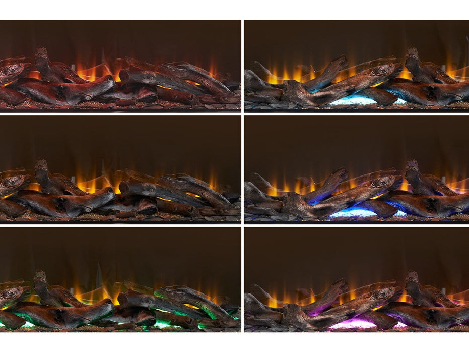 colour variants of media wall fire acantha ignis 1500 panoramic