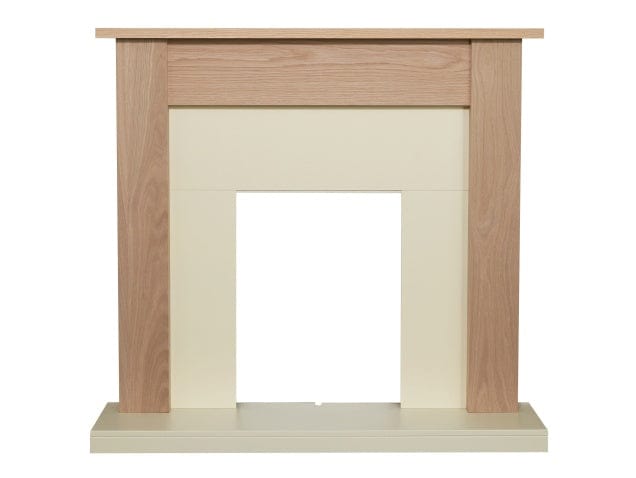 Adam Southwold Fireplace in Oak & Black/Cream, 43 Inch