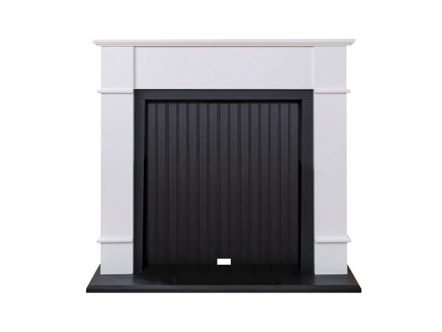 adam oxford stove fireplace 48 inches in black and white