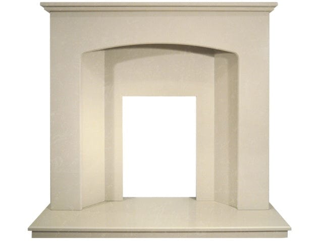 roman marble adam valetta fireplace with downlights in 48 inch