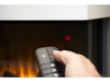 remote control for the Adam Sahara 81 inch media wall fire