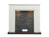 acantha rimini marble place in white stove fireplace