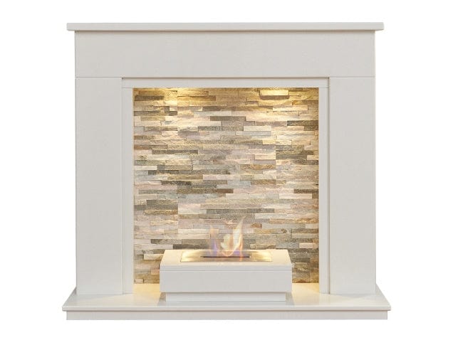 acantha amalfi in white marble fireplace suite