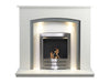 adam savanna fireplace with bio ethanol colorado fire in brushed steel 48 inches