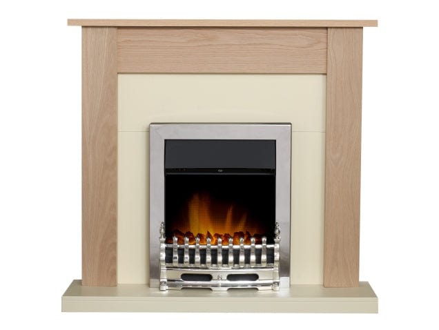 adam southwold electric fireplace suite with adam blenheim in chrome