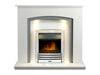 electric fire in chrome called eclipse with the adam savanna fireplace suite