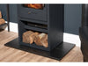 wood in the Adam Bergen XL electric stove black