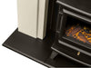 zoom in on the hudson electric stove in black 48 inches and the adam rotherham stove suite