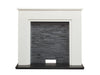 acantha rimini 49 inch stove fireplace with downlights