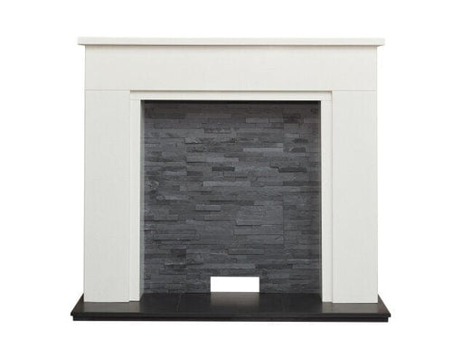 acantha rimini 49 inch stove fireplace with downlights