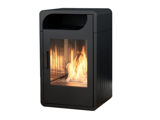 side view of the adam bellini bio ethanol stove