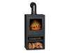 bergen xl with angled stove pipe in black