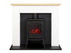 Sureflame hudson stove fire in the pure white Adam Chester