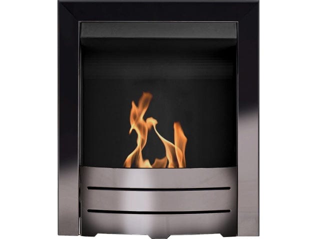 black nickel bioethanol fireplace made by adam called colorado