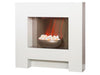 white Adam cubist electric fire suite