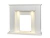 downlights on the adam eltham fireplace pure white