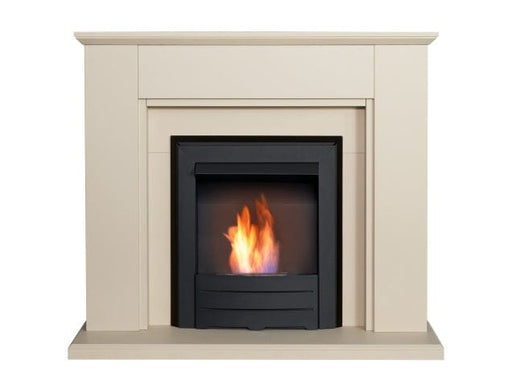 adam greenwich electric fire suite with colorado bio fire in black