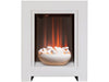 adam monet electric fireplace suite in pure white