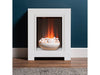 electric fireplace suite adam monet in pure white with fire 23inches