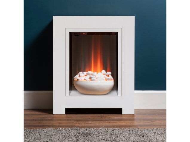 electric fireplace suite adam monet in pure white with fire 23inches