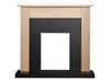 adam southwold 43 inch oak and black fireplace