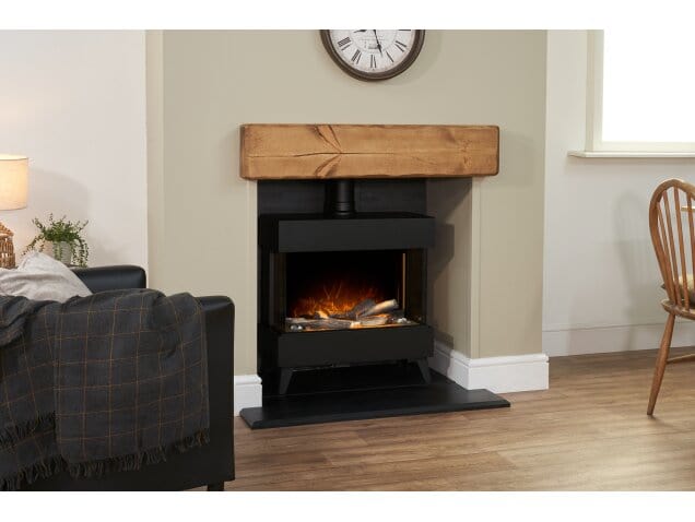 adam viera stove that is electric in a loving room setting