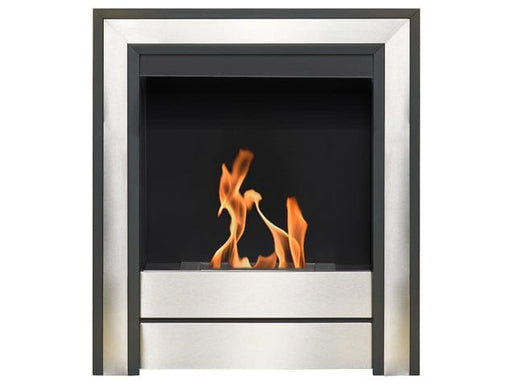 Acantha Brushed steel cosy fire