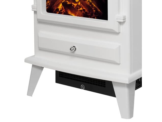 lower part of a white electric stove called the adam hudson