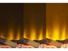 different flame strengths on panoramic acantha aspire 200 media wall