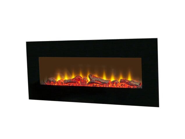 diagonal view of sureflame wm-9331 fire in black