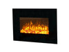 wall mounted fire in black called the sureflame 9334