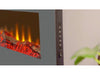 zoom in on the flame of the sureflame 9505 wall mounted fireplace