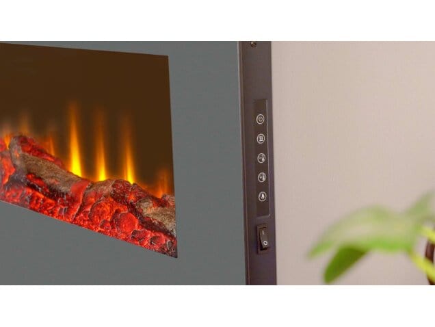 zoom in on the flame of the sureflame 9505 wall mounted fireplace