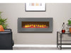 sureflame 9505 electric wall fireplace with remote in living room