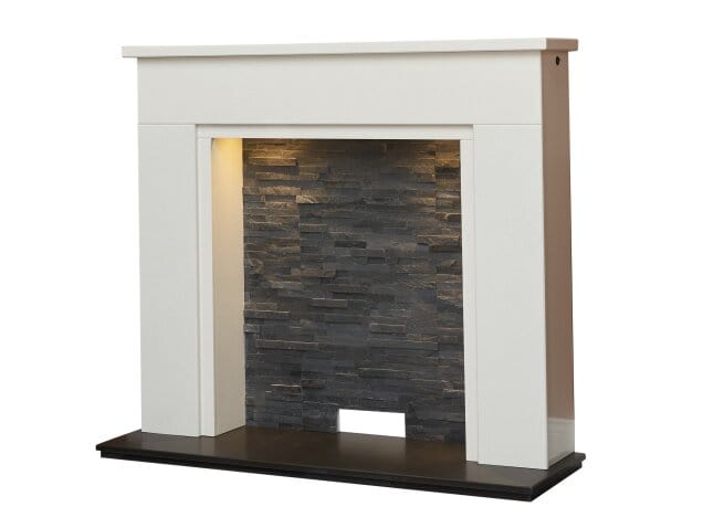 acantha rimini 48 inch with downlights stove fireplace