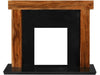 The adam fenchurch made from natural granite fireplace in black - 54 inches